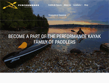 Tablet Screenshot of performance-kayak.com